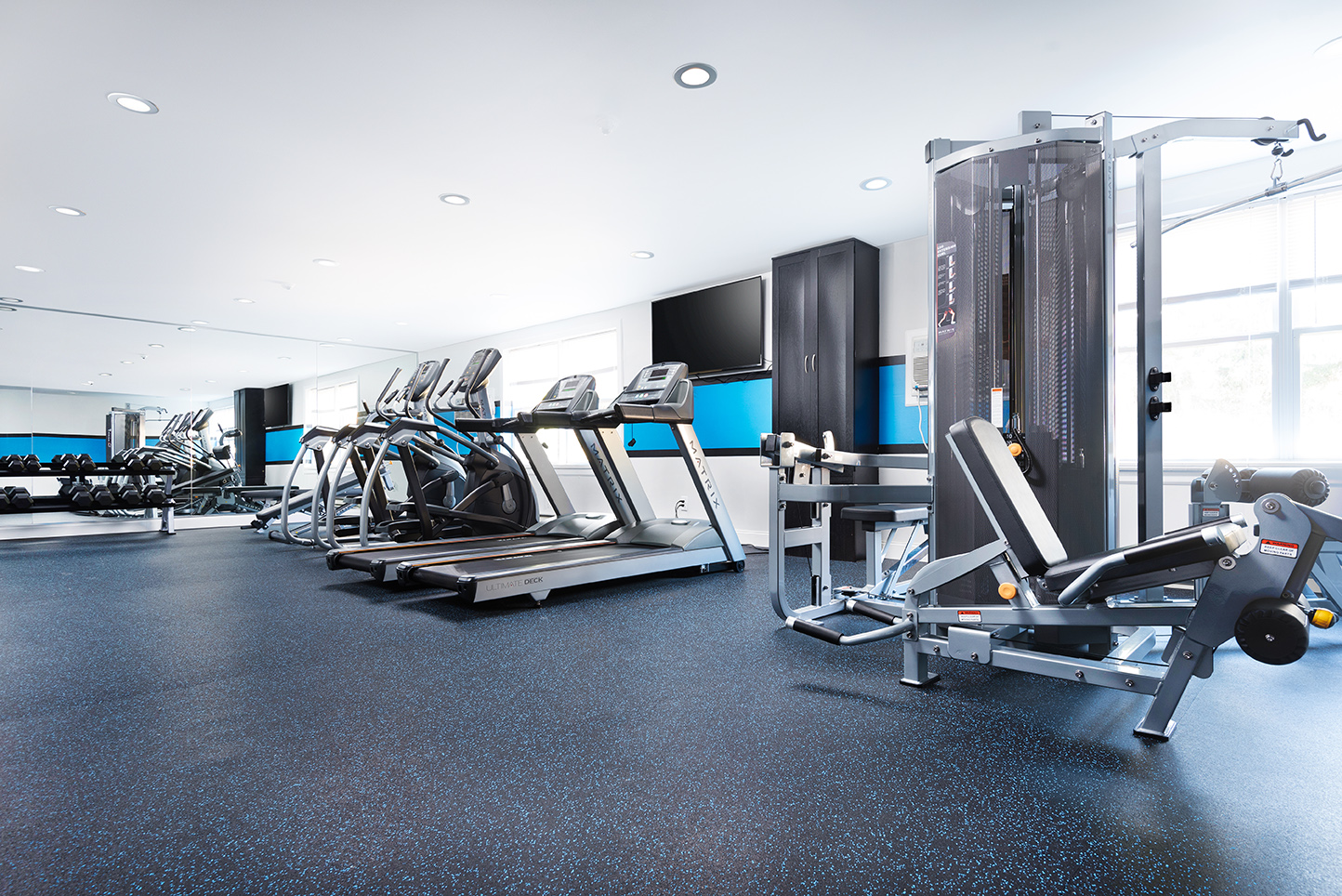 Treadmills at Fitness Center (opens enlargement in new window)